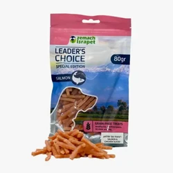 חטיף לידר רצועות עוף וסלמון 80 גרם