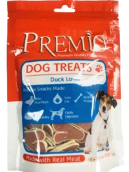 חטיף פרמיו לבבות בטעם ברווז ודג 100 גרם